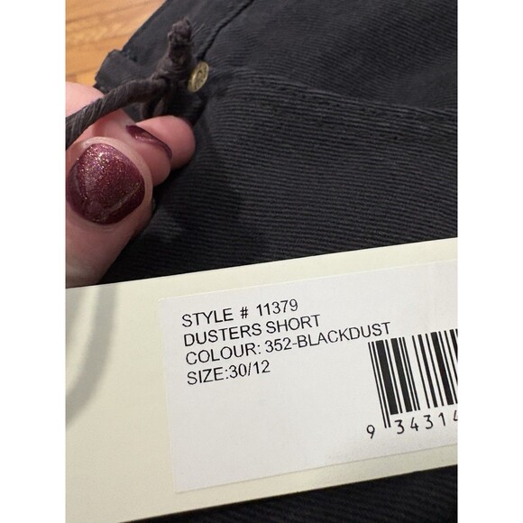 Rolla’s Size 30/12 NWT Dusters Denim Shorts Black Denim - Picture 5 of 9